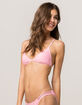 FULL TILT Triangle Pop Pink Bikini Top image number 3