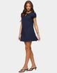 EDIKTED Mariella Lacey Eyelet Mini Dress image number 2