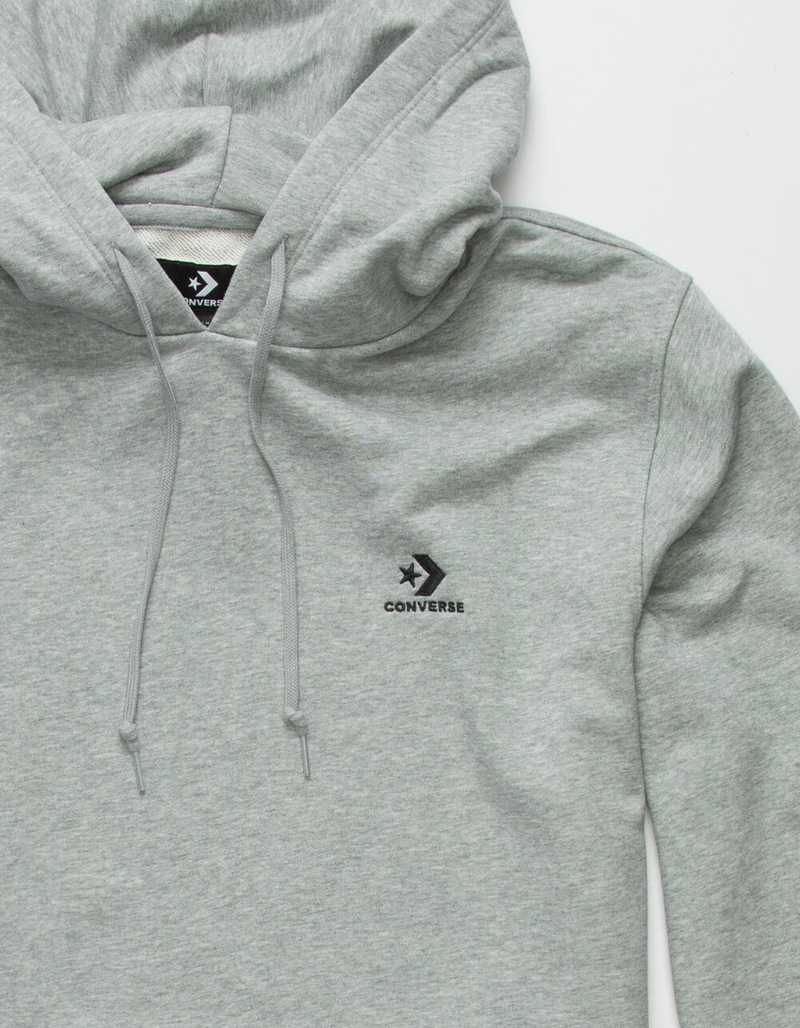 CONVERSE Embroidered Star Chevron Mens Gray Hoodie image number 1