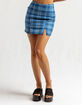 FULL TILT Plaid Slit Skirt image number 2