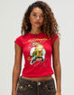 ED HARDY Tiger Mountain Womens Cap Sleeve Tee image number 1