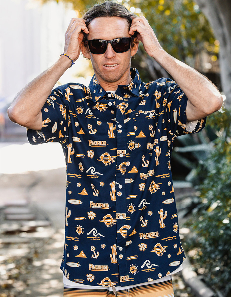 QUIKSILVER x Pacifico Mens Button Up Shirt image number 6