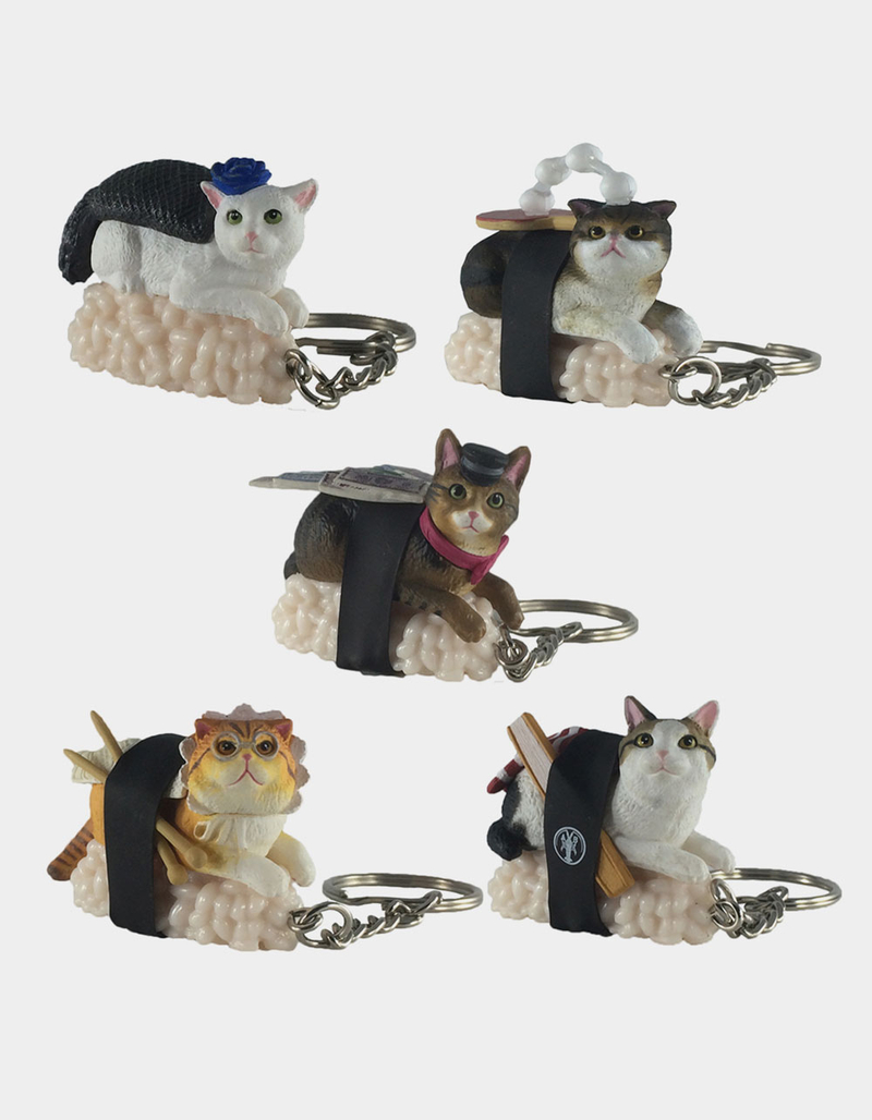 CLEVER IDIOTS Sushi Cat Keychain Blind Box image number 1