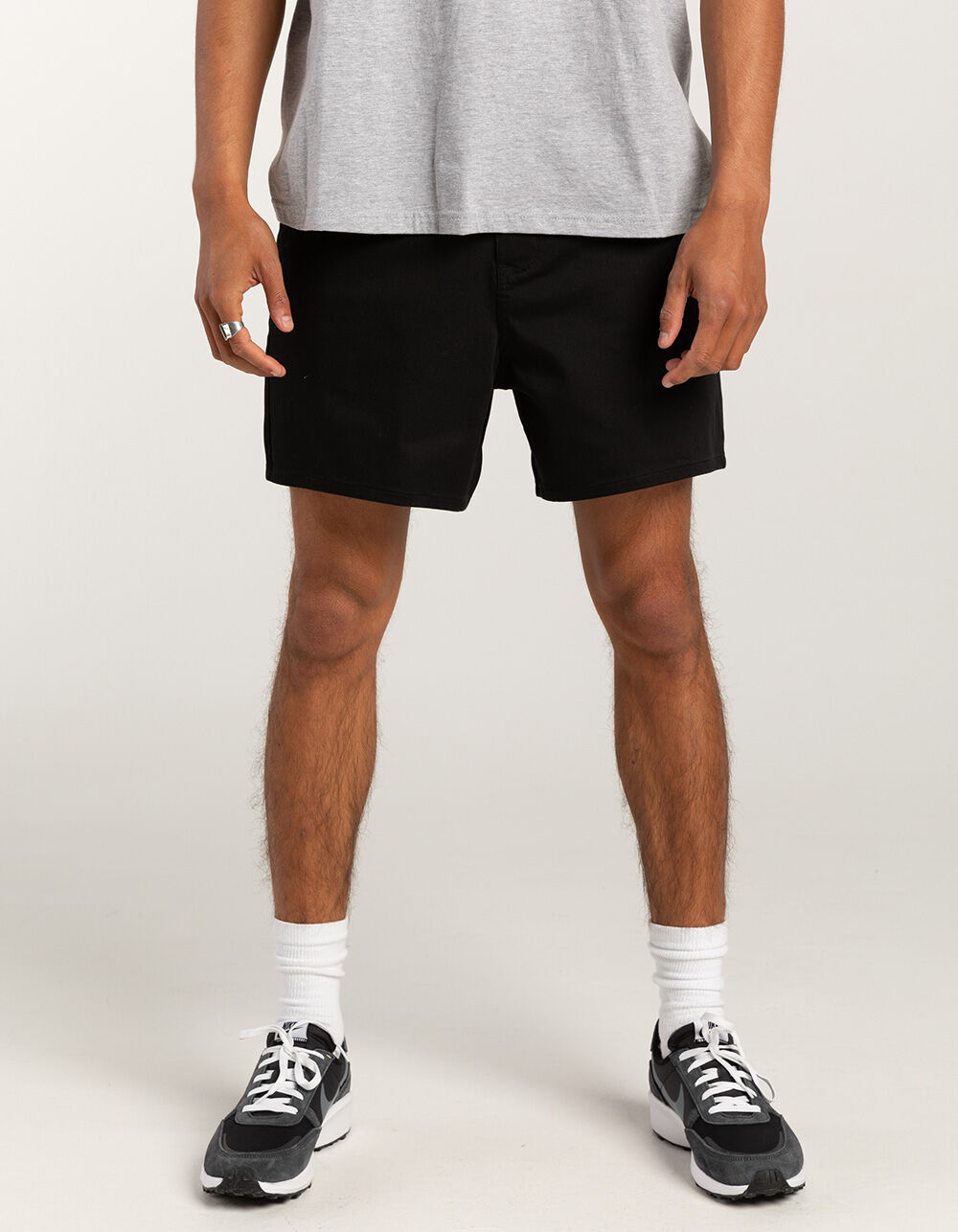 RSQ Mens Shorter 5'' Chino Shorts - BLACK | Tillys