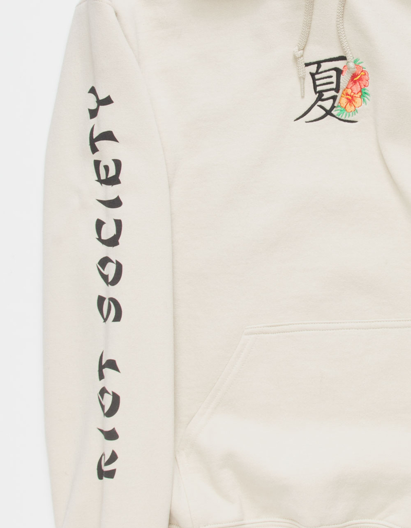RIOT SOCIETY Kanji Floral Mens Hoodie image number 1