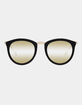 LE SPECS No Smirking Matte Black Mirror Sunglasses image number 2