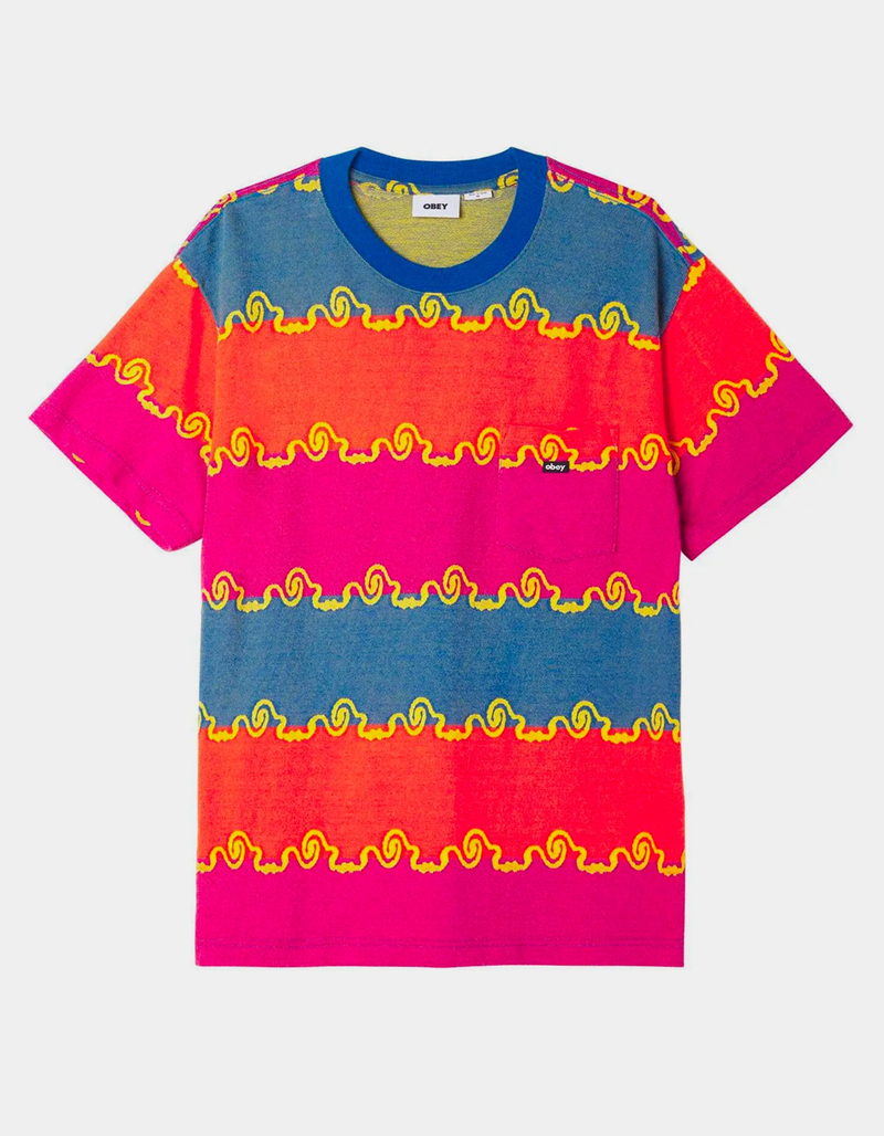 OBEY Receptor Jacquard Mens Pocket Tee image number 0