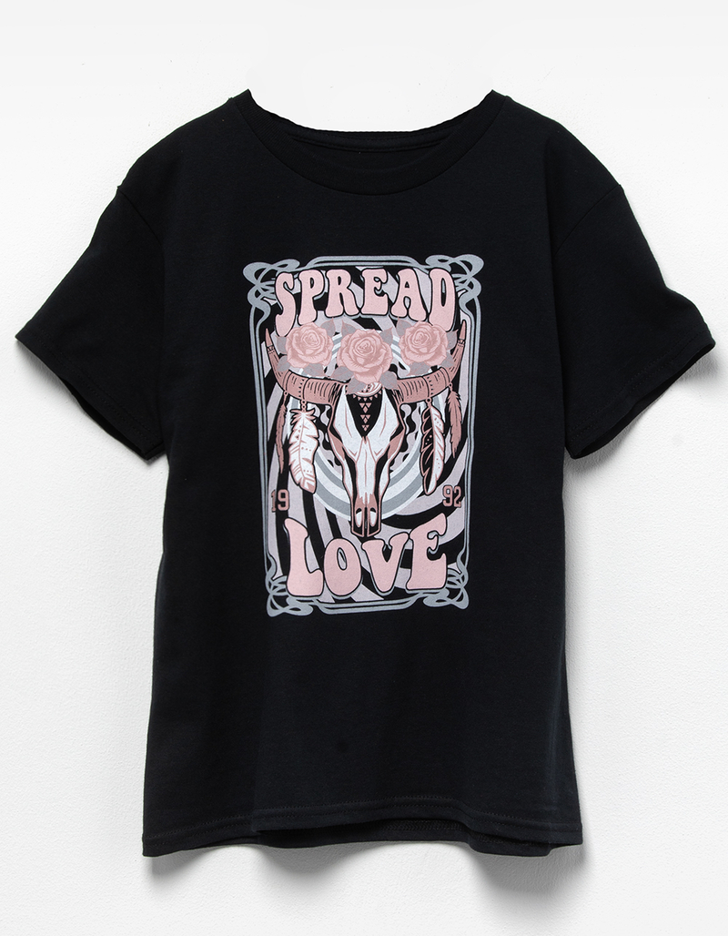 FULL TILT Spread Love Girls Boyfriend Tee image number 0