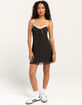 RSQ Womens Polka Dot Mesh Slip Dress image number 2