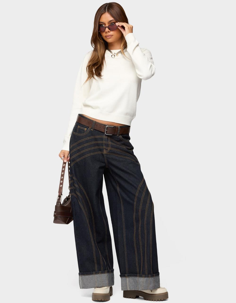 EDIKTED Lizzey Crewneck Sweater image number 4