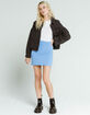 FULL TILT Bodycon Light Blue Mini Skirt image number 1