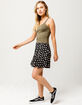 DESTINED Basic Ribbed Olive Womens Crop Tank Top image number 4