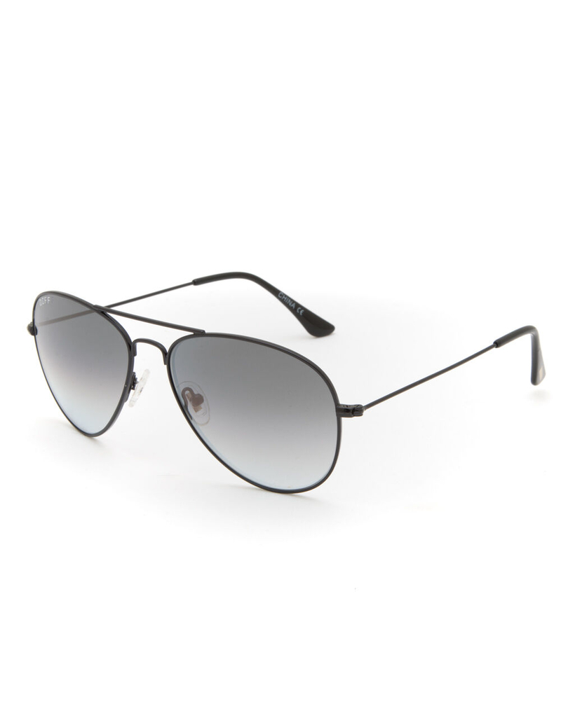 DIFF EYEWEAR Cruz Black & Gray Sunglasses image number 0