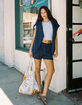 FULL TILT Hibiscus Womens Fleece Shorts image number 1