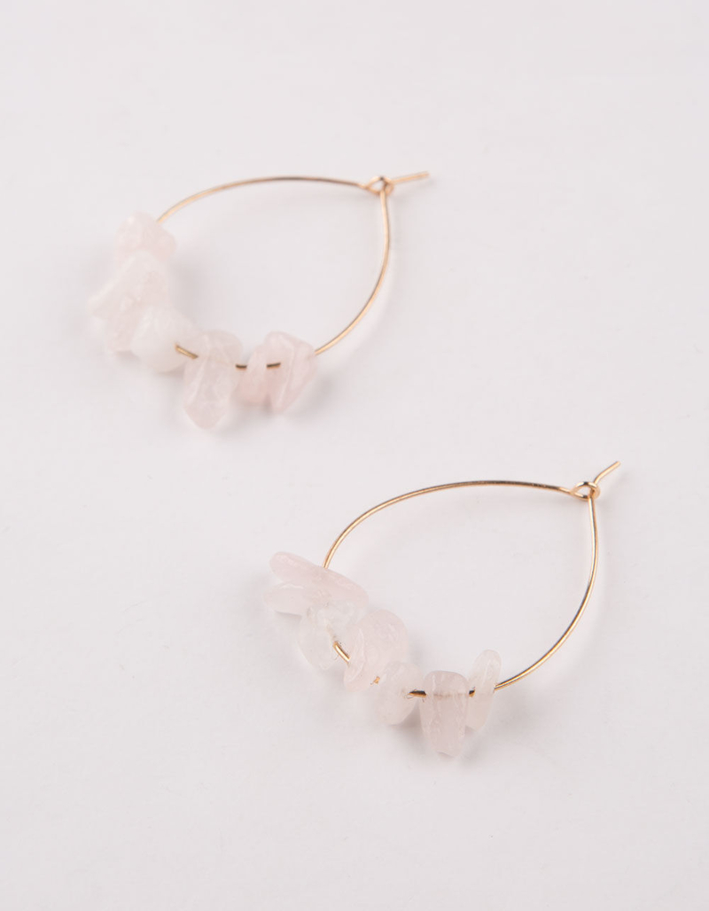 FULL TILT Chip Blush Hoop Earrings image number 0