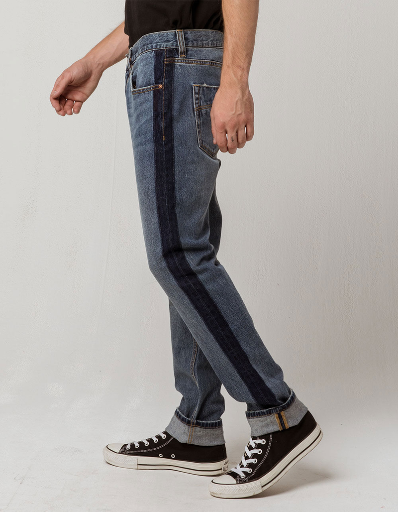 RSQ Seattle Side Contrast Mens Skinny Taper Jeans image number 0