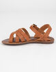 SODA Multi Strap Girls Tan Sandals image number 3