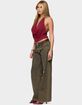 EDIKTED Irina Stud Cowl Neck Halter Top image number 4