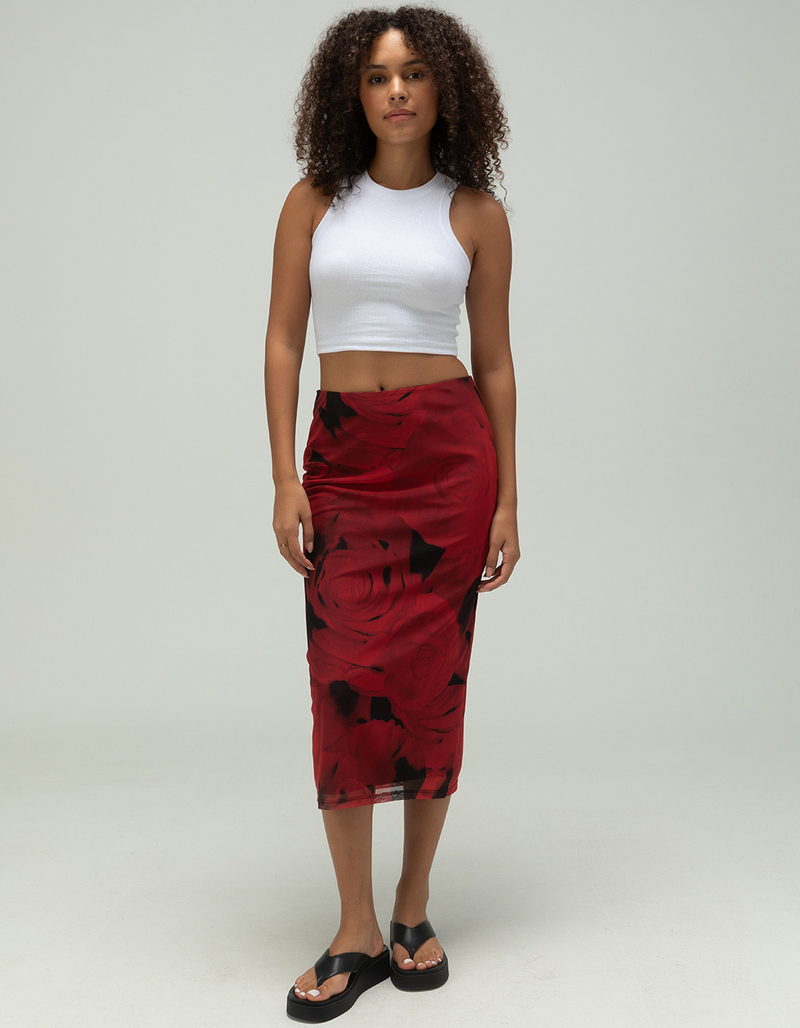 NOSIY MAY Rosa Womens Mesh Ankle Skirt image number 0
