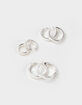 FULL TILT 3 Pack Chunky Hoop Earrings image number 1