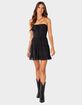 EDIKTED Liora Lacey Cotton Mini Dress image number 3