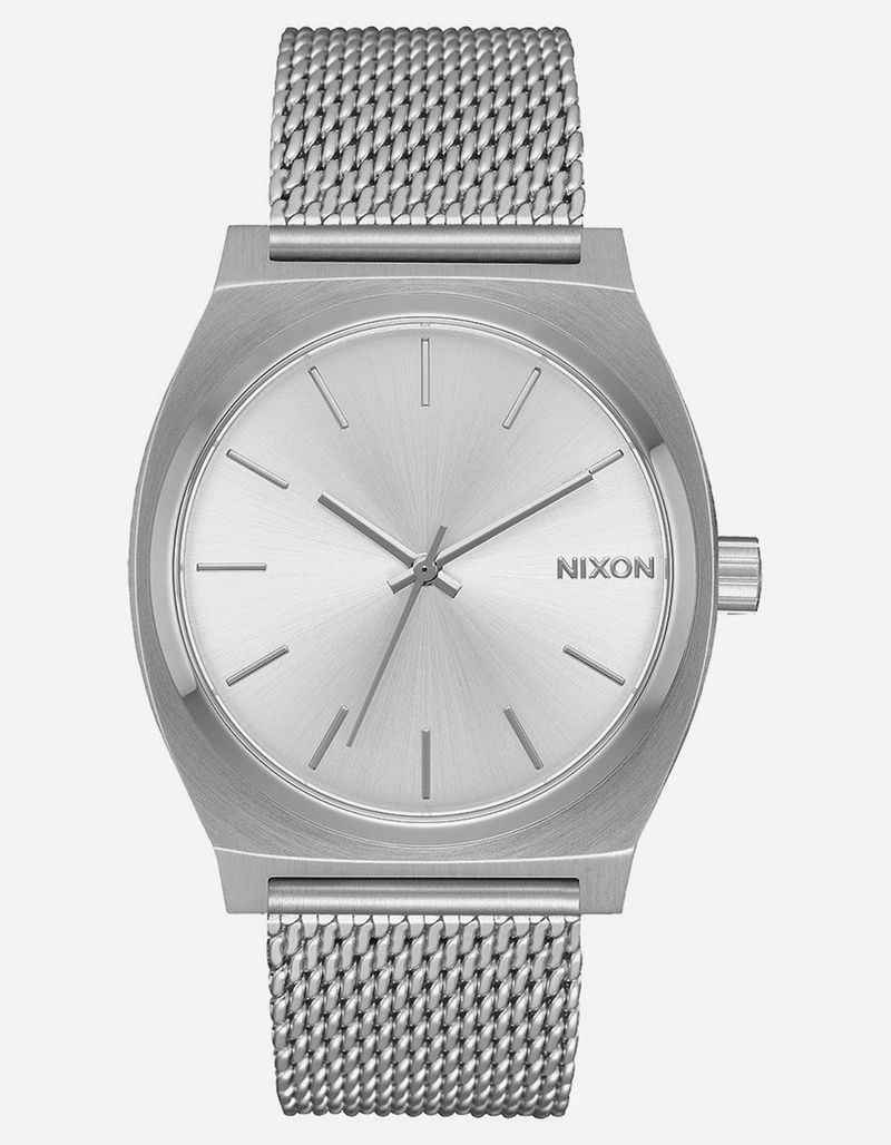 NIXON Time Teller Milanese All Silver Watch image number 0