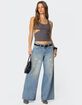 EDIKTED Imogen Cut Out Ribbed Tank Top image number 3