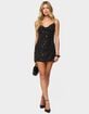EDIKTED Studded Chiffon Backless Mini Dress image number 5
