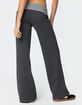 EDIKTED Meggy Striped Fold Over Pants image number 5