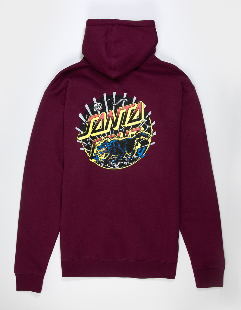SANTA CRUZ Kendall Wolf Dot Mens Zip-Up Hoodie image number 1