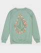 VOLCOM Truly Stokin Girls Oversized Crewneck Sweatshirt image number 1