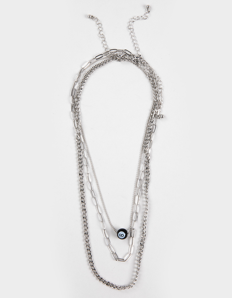 FULL TILT Layered 8 Ball Necklace image number 0