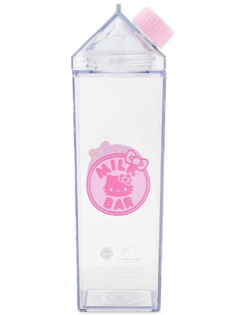 SANRIO 16 oz Hello Kitty Strawberry Plastic Milk Carton Bottle image number 1