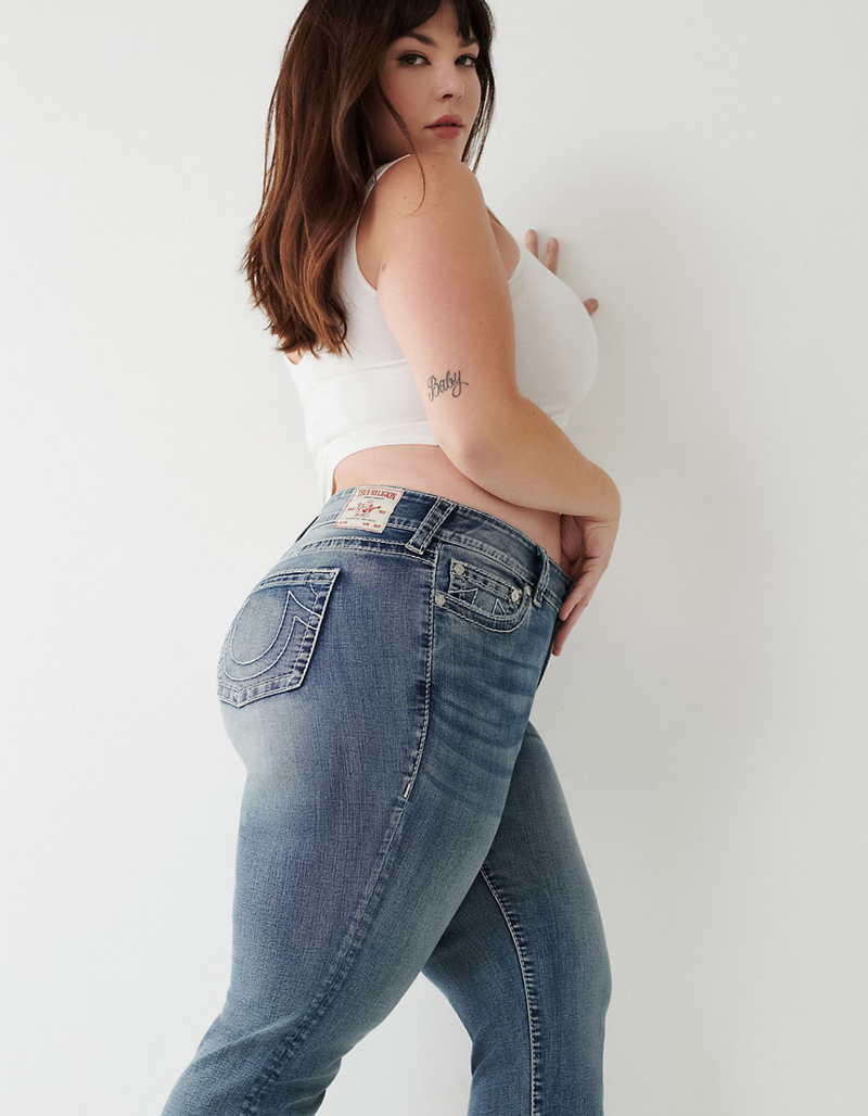 TRUE RELIGION Becca Big T Stitch Womens Bootcut Jeans image number 6