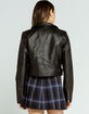 ASHLEY Belted Womens Moto Jacket image number 3