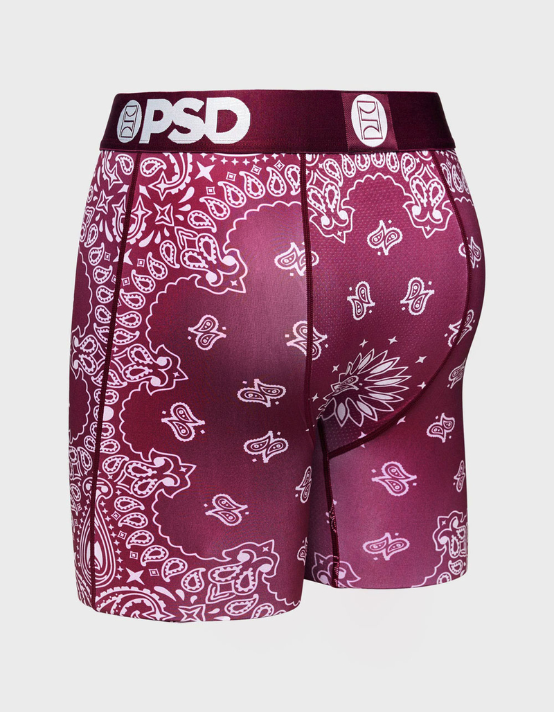 PSD Maroon Bandana Mens Boxer Briefs image number 2