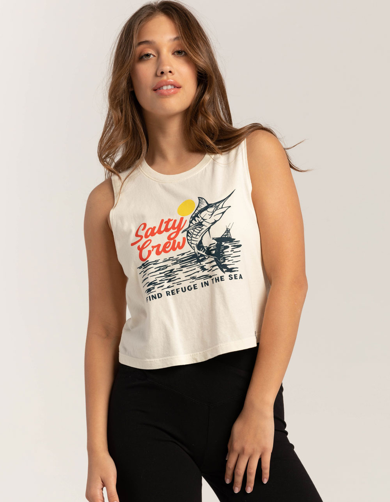 SALTY CREW Jackpot Womens Crop Tank Top image number 2