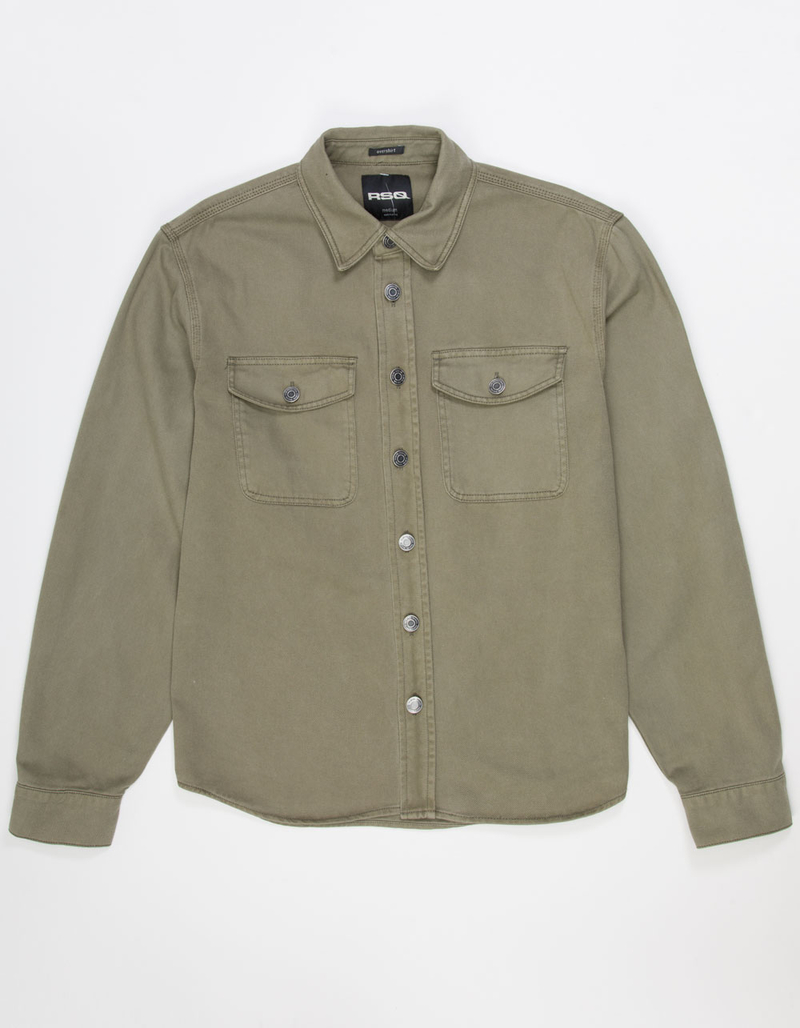 RSQ Mens Twill Overshirt image number 1