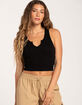 BOZZOLO Split Neck Womens Tank Top image number 1