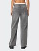 EDIKTED Drawstring Boxer Detail Jeans image number 4