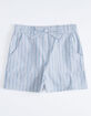 WHITE FAWN Stripe Girls Beach Shorts image number 1