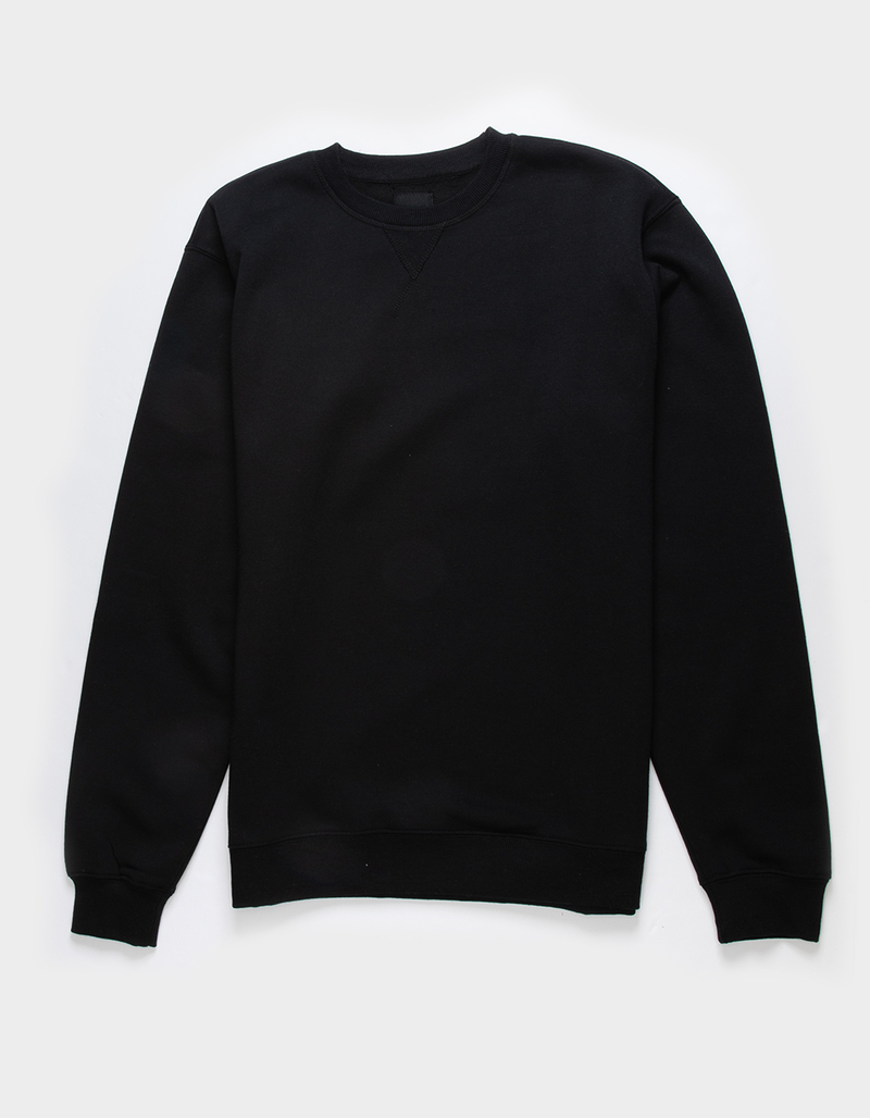 RSQ Mens Solid Crewneck Fleece Sweatshirt image number 1