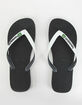 HAVAIANAS Brazil Mix Mens Black & White Sandals image number 5