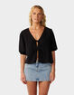 RIP CURL Vibe Surf Tie Front Womens Top image number 1