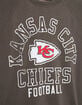 JUNK FOOD Kansas City Chiefs Flocked Raglan Crew Womens Sweatshirt image number 3