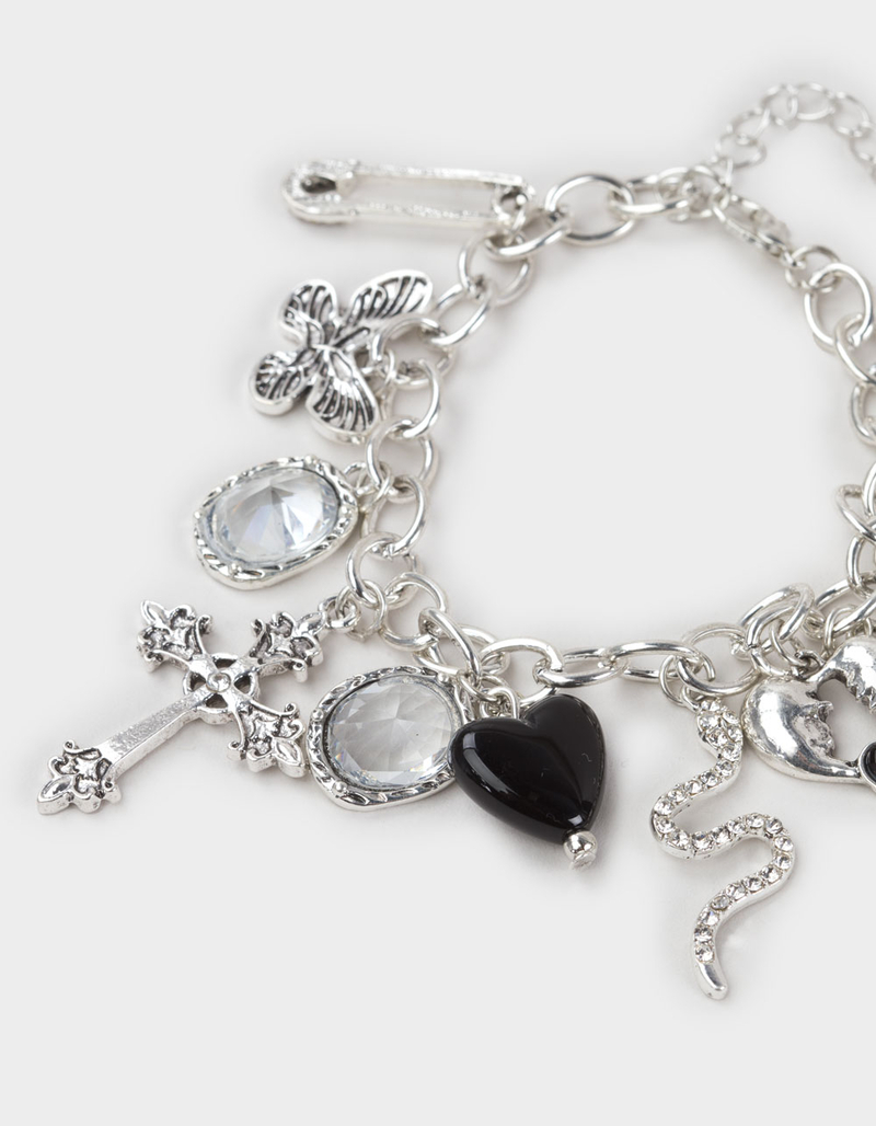 FULL TILT Cross/Snake Multi Charm Bracelet image number 1