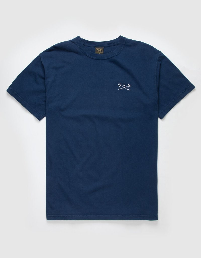 DARK SEAS Go-To-Tee Pigment Dye Mens Navy T-Shirt image number 0