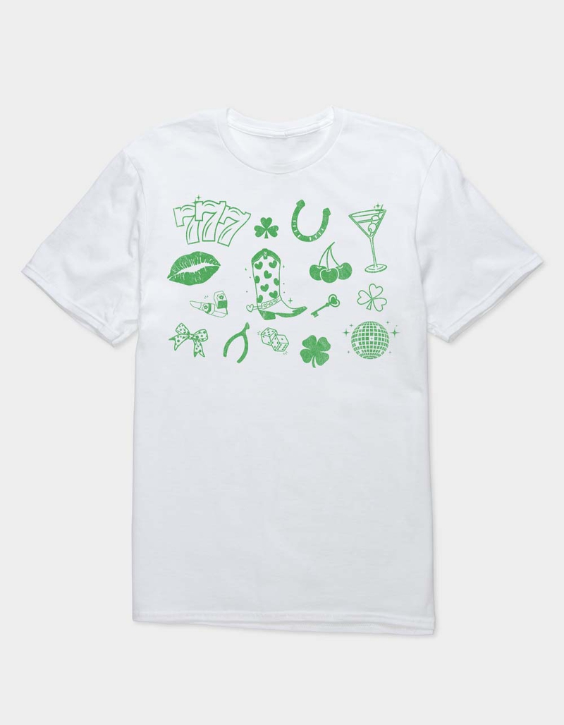 LUCK Charm Collage Unisex Tee image number 0
