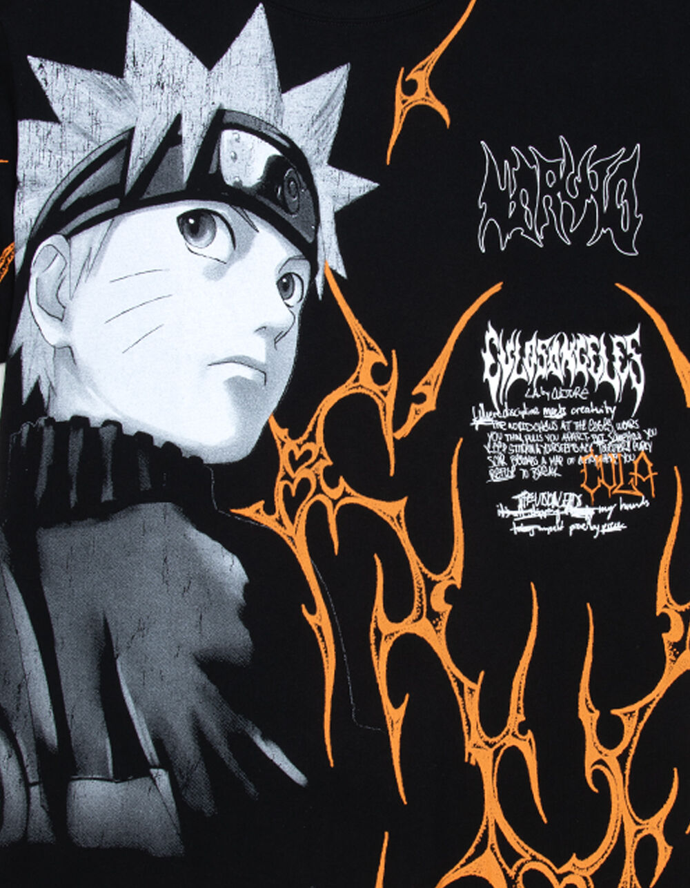NARUTO Mens Boxy Tee - BLACK | Tillys