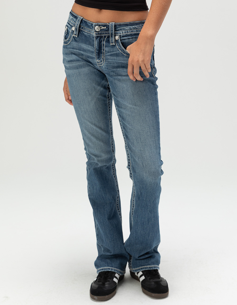 MISS ME Angellica Womens Bootcut Jeans image number 2